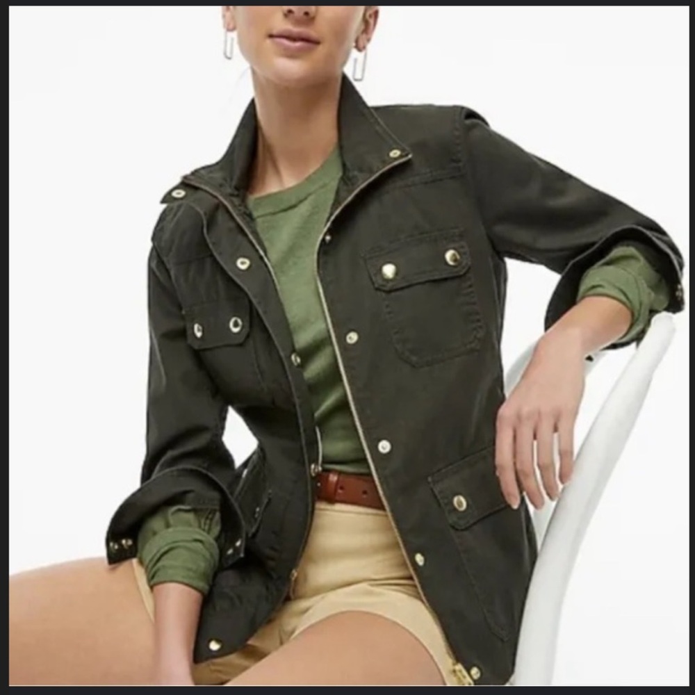 J. Crew Olive Utility Jacket